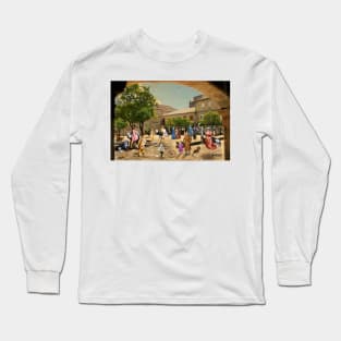 The Ostriches of the Plaza del Teucro (Pontevedra) Long Sleeve T-Shirt